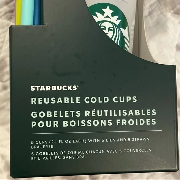 Starbucks Color Changing Confetti cold cups All 5 - Picture 7 of 8